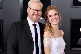 Jim Gaffigan (L) and actor Jeannie Gaffigan attend the 60th Annual GRAMMY Awards