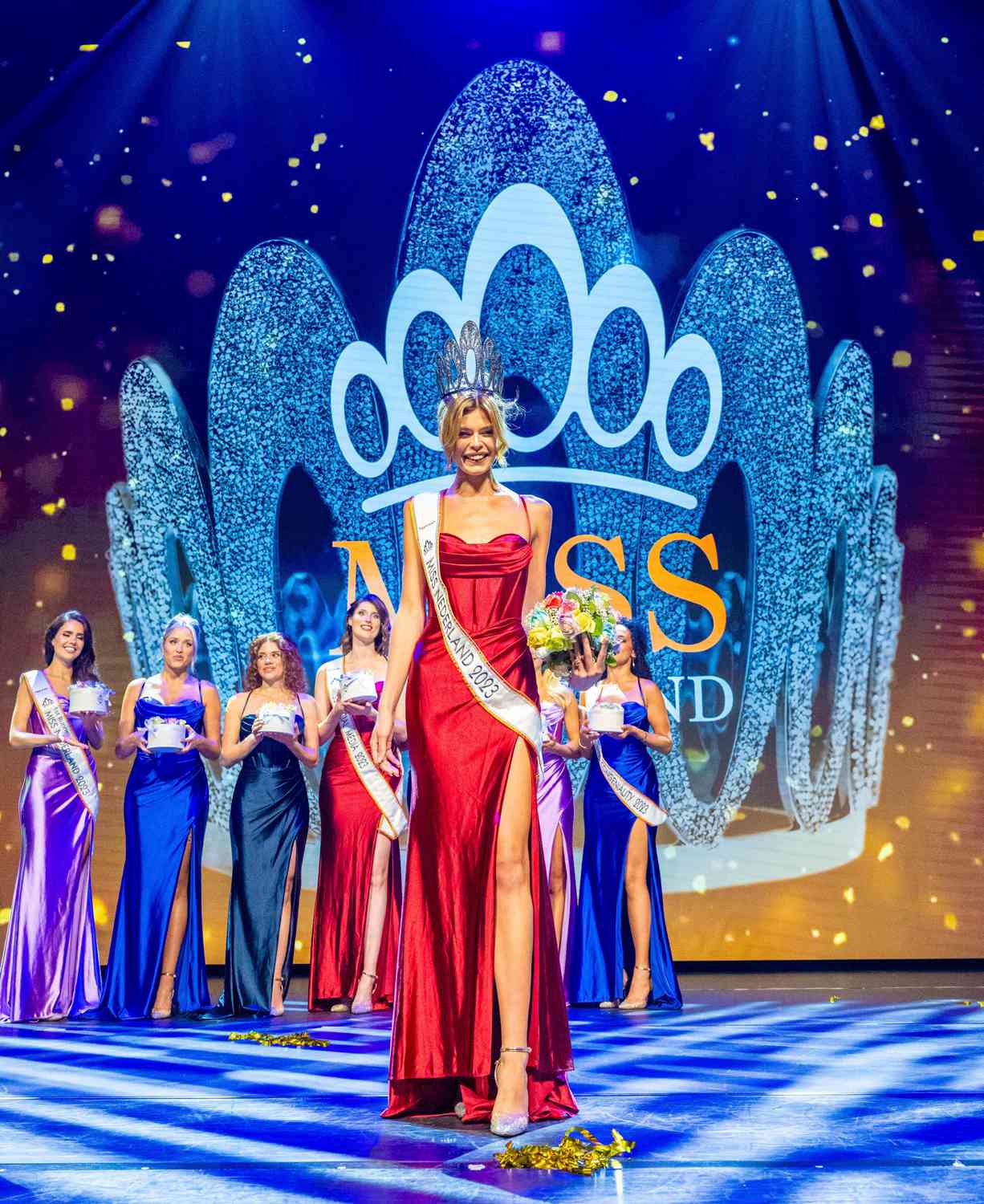 Rikkie Kolle (Miss Netherlands 2023) at the final of Miss Netherlands 2023