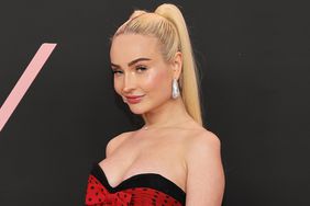 Kim Petras attends the premiere of "Lola" at Regency Bruin Theatre on February 03, 2024 in Los Angeles, California. 