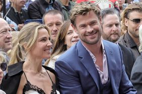 Elsa Pataky and Chris Hemsworth attend the Hollywood Walk of Fame Star Ceremony honoring Chris Hemsworth on May 23, 2024 in Hollywood, California. 