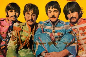 The Beatles, Sgt Peppers Lonely Hearts Club Band promo poster, New Beatles LP Here Now. Feat. Ringo Starr, John Lennon, Paul McCartney, George Harrison. 1967