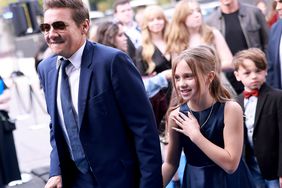 Jeremy Renner and Ava Berlin Renner attend the Los Angeles premiere of Disney+'s original series "Rennervations" at Regency Village Theatre on April 11, 2023