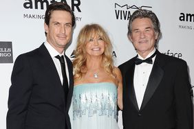 Oliver Hudson Goldie Hawn and Kurt Russell