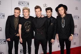 Liam Payne, Niall Horan, Louis Tomlinson, Zayn Malik and Harry Styles of One Direction attend the 2014 American Music Awards at Nokia Theatre L.A. Live on November 23, 2014 in Los Angeles