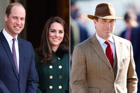 Prince William, Duke of Cambridge and Catherine, Duchess of Cambridge leave after a meeting with French President Francois Hollande; Peter Phillips attends day 4 'Gold Cup Day' of the Cheltenham Festival 