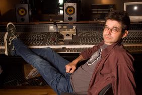 Steve Albini in the 'A' control room of his studio, Electrical Audio, Chicago, Illinois, June 24, 2005