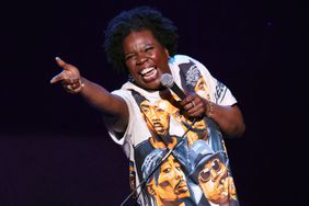  Leslie Jones performs her stand-up comedy routine on a stop of the Leslie Jones: Live Tour at The Theater