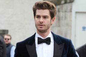 Andrew Garfield arrives for the National Theatre "Up Next" Gala at The National Theatre on May 01, 2024 in London, 