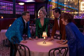 THE PROM (L to R) JAMES CORDEN as BARRY GLICKMAN, NICOLE KIDMAN as ANGIE DICKINSON, ANDREW RANNELLS as TRENT OLIVER, MERYL STREEP as DEE DEE ALLEN in THE PROM