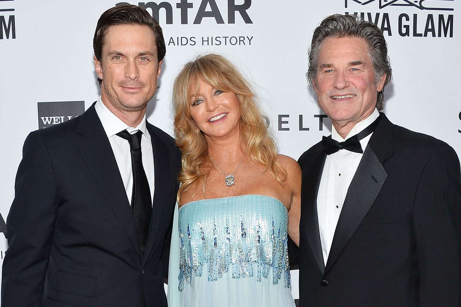 Oliver Hudson, Goldie Hawn and Kurt Russell