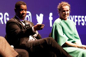 Denzel Washington and Frances McDormand participate in the Q&A at the opening night screening of The Tragedy Of Macbeth during the 59th New York Film Festival at Alice Tully Hall, Lincoln Center on September 24, 2021 in New York City.
