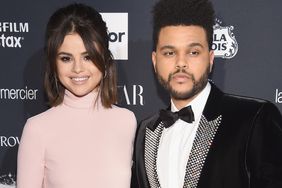 Selena Gomez (L) and The Weeknd attend Harper's BAZAAR Celebration of "ICONS By Carine Roitfeld" at The Plaza Hotel, September 8, 2017 in New York City