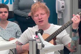 Ed Sheeran Meets and Performs with Kids at Boston Children's Hospital