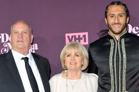 LOS ANGELES, CA - MAY 03: Colin Kaepernick with his parents, Teresa Kaepernick, Rick Kaepernick and girlfriend, Nessa Diab attend VH1's 3rd Annual "Dear Mama: A Love Letter To Moms" at The Theatre at Ace Hotel on May 3, 2018 in Los Angeles, California. (Photo by Allen Berezovsky/WireImage)