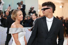 Brittany Mahomes and Patrick Mahomes attend The 2023 Met Gala Celebrating "Karl Lagerfeld: A Line Of Beauty"