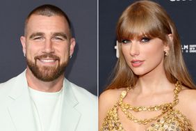 Travis Kelce attends the Los Angeles Premiere Of Netflix's "Quarterback"; Taylor Swift attends 'In Conversation With... Taylor Swift' during the 2022 Toronto International Film Festival