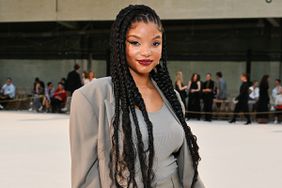 Halle Bailey attends the Ami Alexandre Mattiussi Menswear Spring/Summer 2024 show as part of Paris Fashion Week on June 22, 2023 in Paris, France.