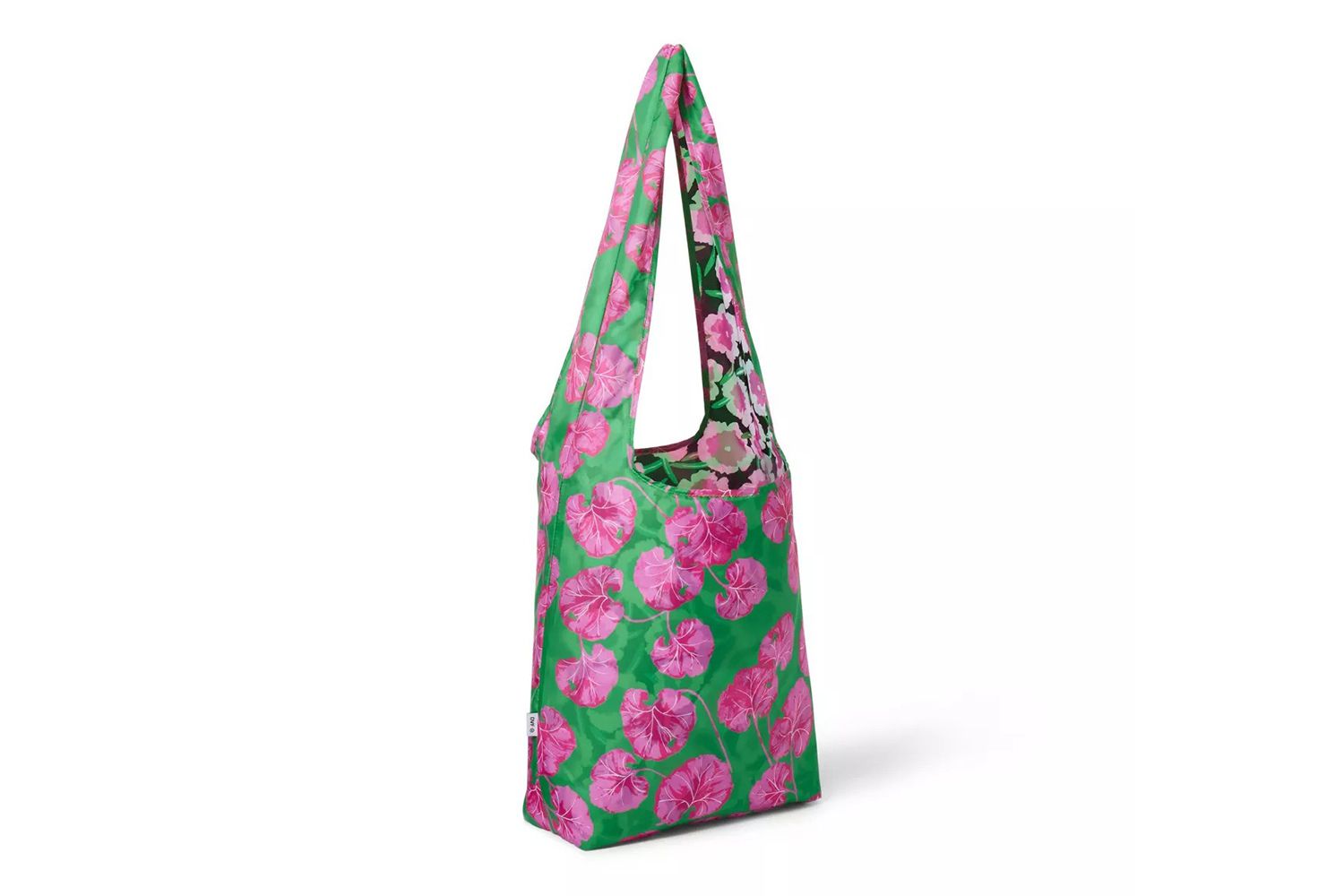 Diane von Furstenberg for Target Poppy/Geranium Leaf Pink/Green Reversible Reusable Bag - DVF for Target