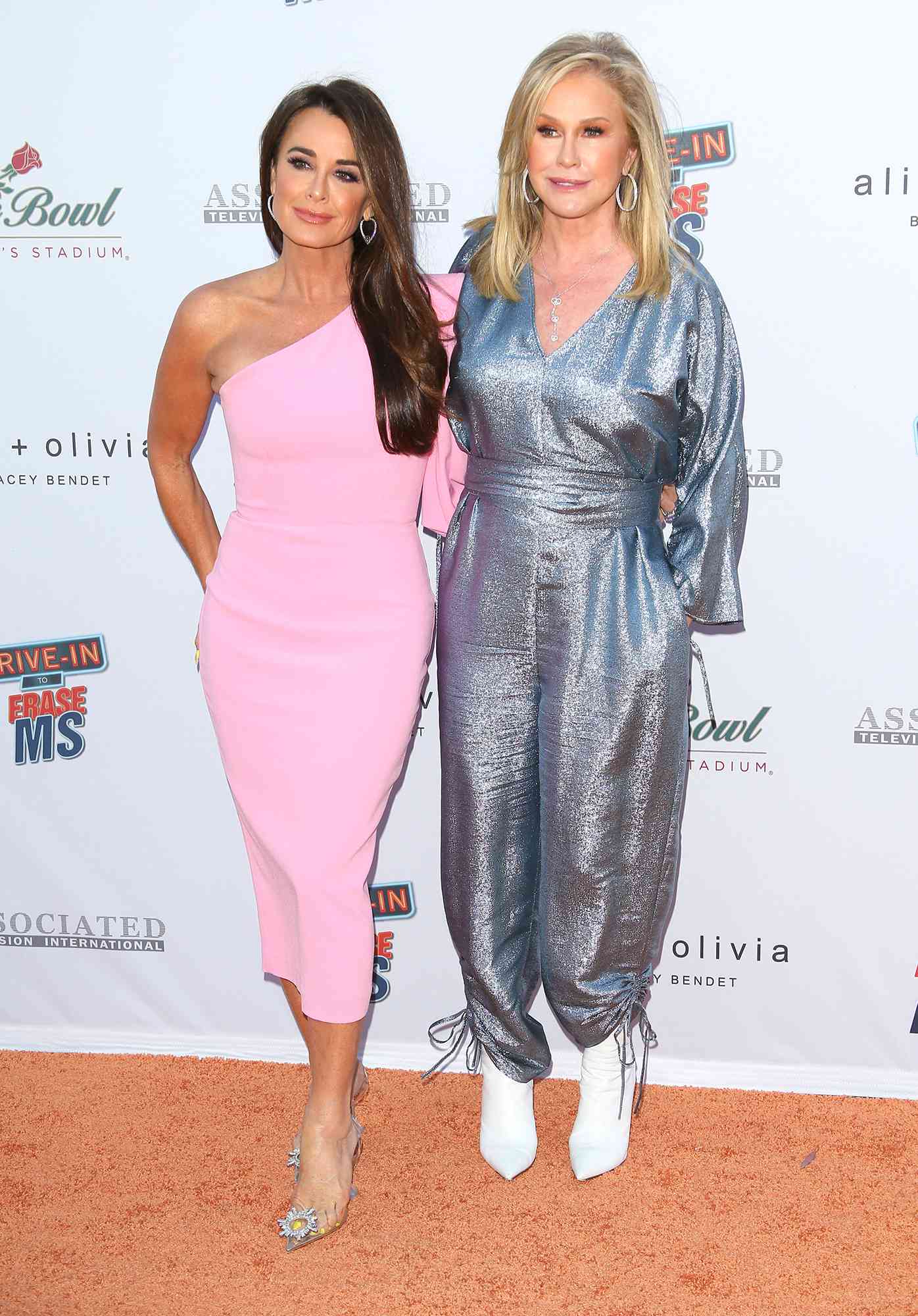 yle Richards and Kathy Hilton attend the 28th Annual Race To Erase MS: Drive-In Gala