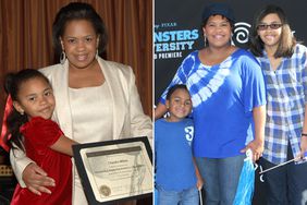 Chandra Wilson nd her daughter pose with her nominee certificate at the 38th NAACP Image Awards nominees luncheon on February 10, 2007. ; Chandra Wilson and her kids Michael and Sarina at the 'Monsters University' film premiere on June 17, 2013. 