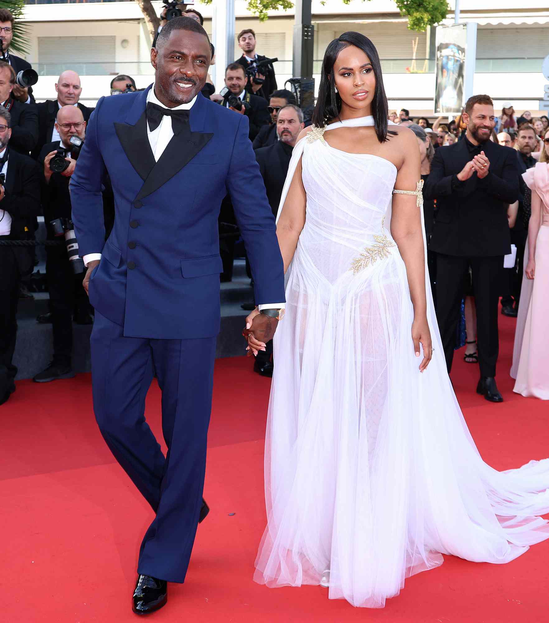 Idris Elba and Sabrina Elba attend the screening of "Three Thousand Years Of Longing (Trois Mille Ans A T'Attendre)" during the 75th annual Cannes film festival at Palais des Festivals on May 20, 2022 in Cannes, France