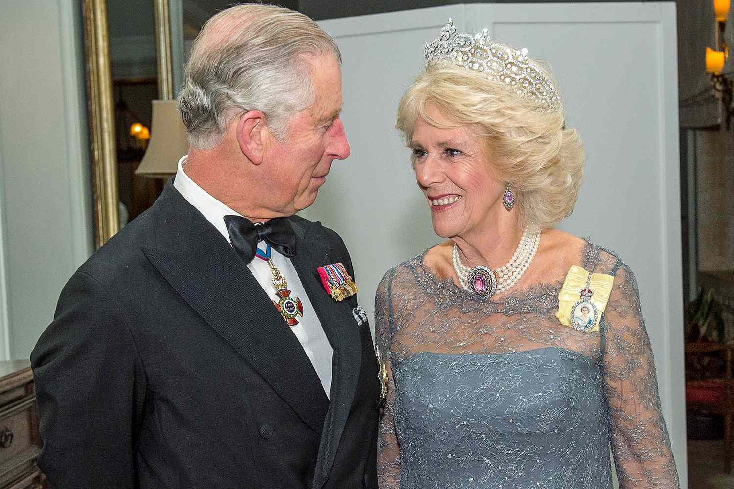 Prince Charles, Prince of Wales accompanied by Camilla, Duchess of Cornwall attend the CHOGM Banquet in Malta on November 27, 2015 near Attard, Malta. Queen Elizabeth II, The Duke of Edinburgh, Prince Charles, Prince of Wales and Camilla, Duchess of Cornwall arrived in Malta are on their final day of a visit to the island that has been hosting the Commonwealth Heads of State Summit.