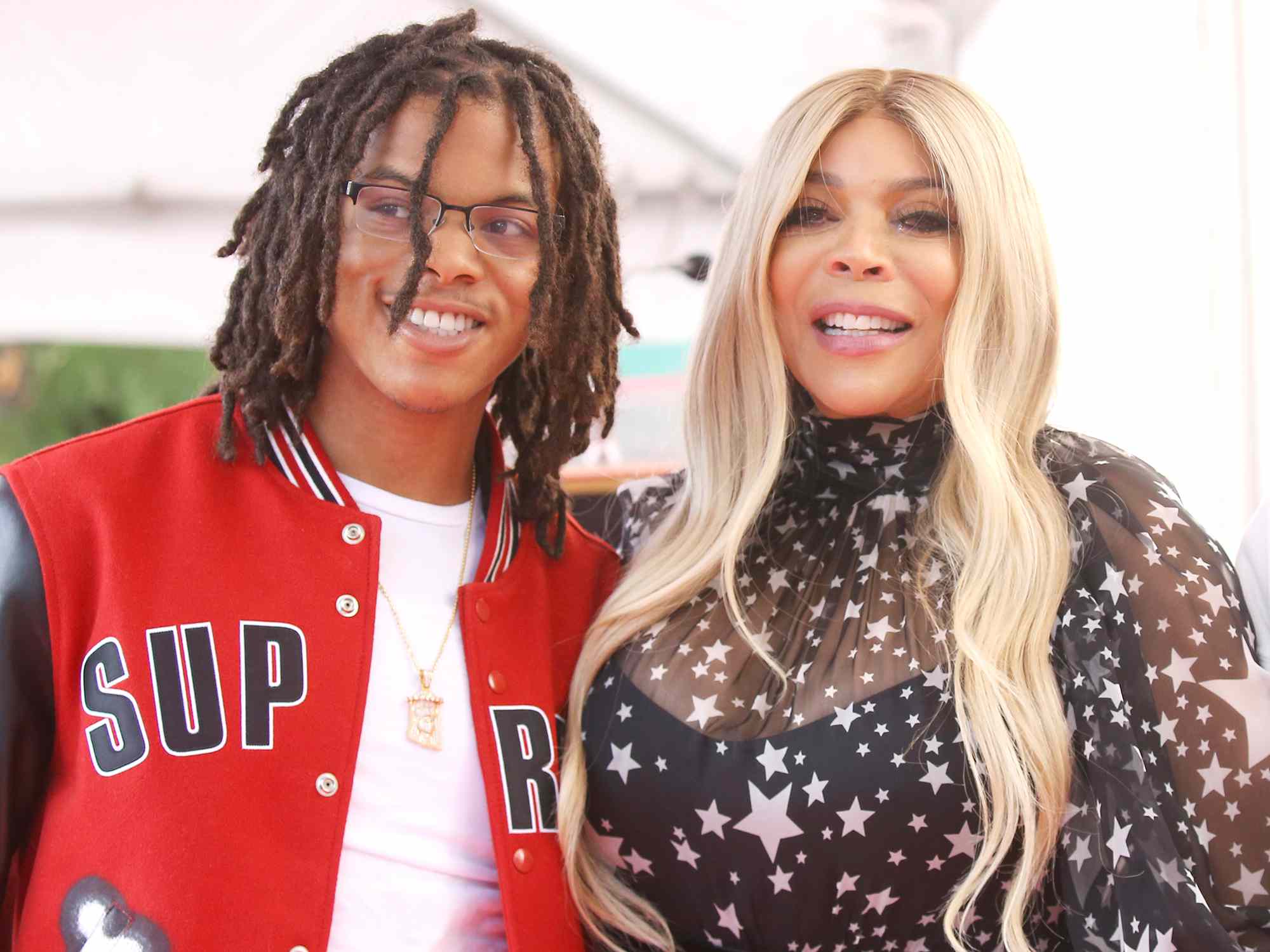 Wendy Williams and son, Kevin Hunter Jr. attend the ceremony honoring Wendy Williams with a Star on The Hollywood Walk of Fame held on October 17, 2019.