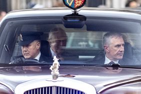 HM King Charles III and Queen Camilla arrive at Buckingham Palace after flying in from Sandringham House on the Royal Flight