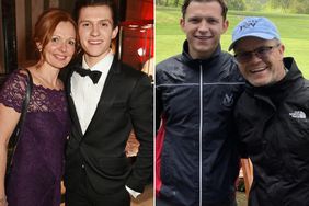 Tom Holland and mother Nicola Elizabeth Frost attend The Weinstein Company, Entertainment Film Distributors, Studiocanal 2017 BAFTA After Party on February 12, 2017. ; Tom Holland and Dominic Holland.