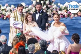 Blake Lively, Anna Kendrick and Michele Morrone are spotted on set, shooting a wedding scene from their new movie 'A Simple Favor 2Ã¢ÂÂ directed by Paul Feig.