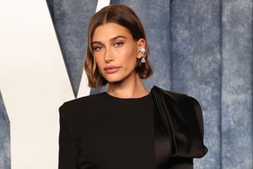 Hailey Bieber attends the 2023 Vanity Fair Oscar Party Hosted By Radhika Jones