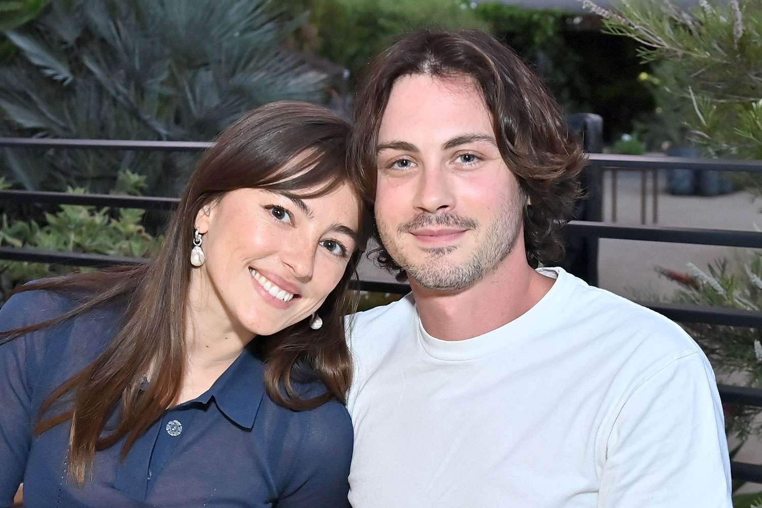 Ann Corrigan and Logan Lerman attend as Audi brings world-renowned restaurant Noma to Los Angeles on July 19, 2022 in Los Angeles, California. 