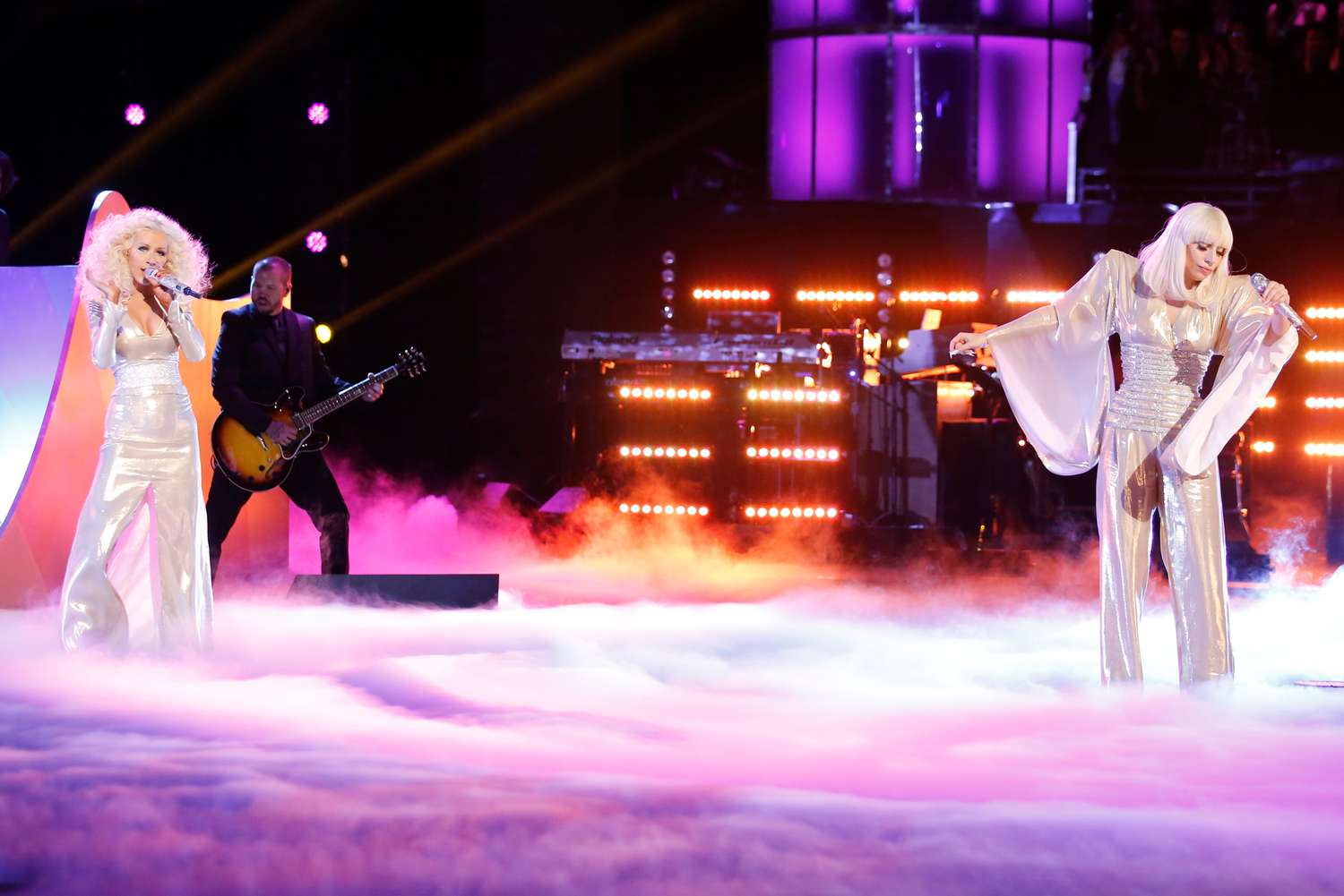 Christina Aguilera, Lady Gaga on The Voice