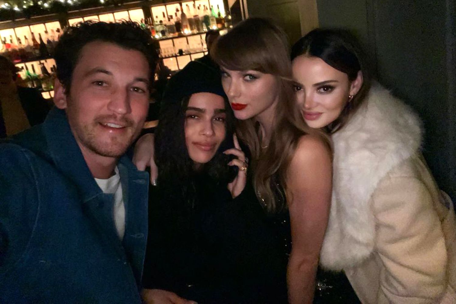Miles Teller Shares Behind the Scenes Pics From Taylor Swiftâs Birthday Party with ZoÃ« Kravitz, Blake Lively and Gigi Hadid