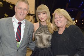 Scott Swift, singer Taylor Swift and Andrea Swift attend the 48th Annual Academy of Country Music Awards at the MGM Grand Garden Arena on April 7, 2013 in Las Vegas, Nevada