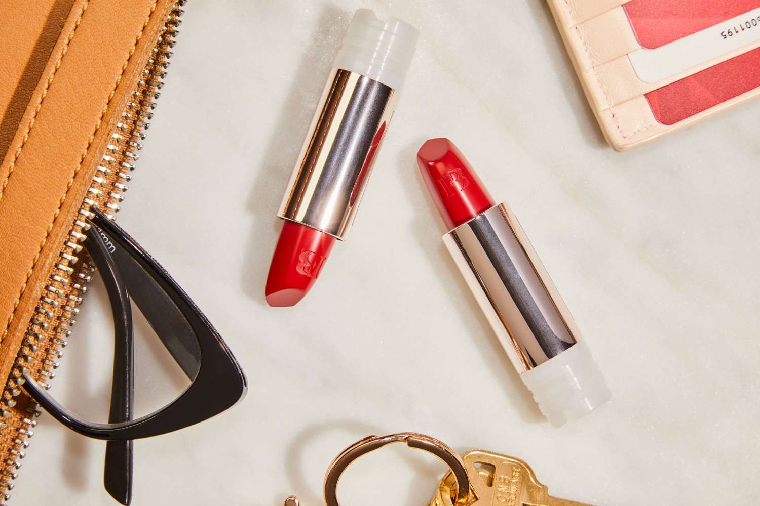 Two tubes of Fenty Beauty Semi-Matte Refillable Lipstick