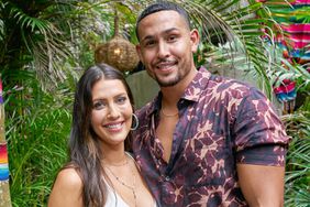BACHELOR IN PARADISE - 814 Engagements are right around the corner in Paradise, but just as the seemingly stable remaining couples are feeling the romance, a series of surprise visits shake things up on the beach. First up, Bachelorettes Gabby and Rachel have arrived, ready to spill all the tea on their former flames to their new ladies. Then, Becca and Thomas arrive to share an exciting announcement the beach is getting its first-ever Sadie Hawkins dance! Will the 90s-themed evening be a fun night out for the tropical lovebirds or is heartbreak on the horizon? Find out on Bachelor in Paradise, TUESDAY, NOV. 15 (8:00-10:00 p.m. EST), on ABC. (Craig Sjodin/ABC via Getty Images) BECCA KUFRIN, THOMAS JACOBS