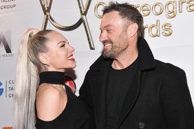 Sharna Burgess and Brian Austin Green attend the 2021 World Choreography Awards at Globe Theatre Los Angeles on December 13, 2021 in Los Angeles, California