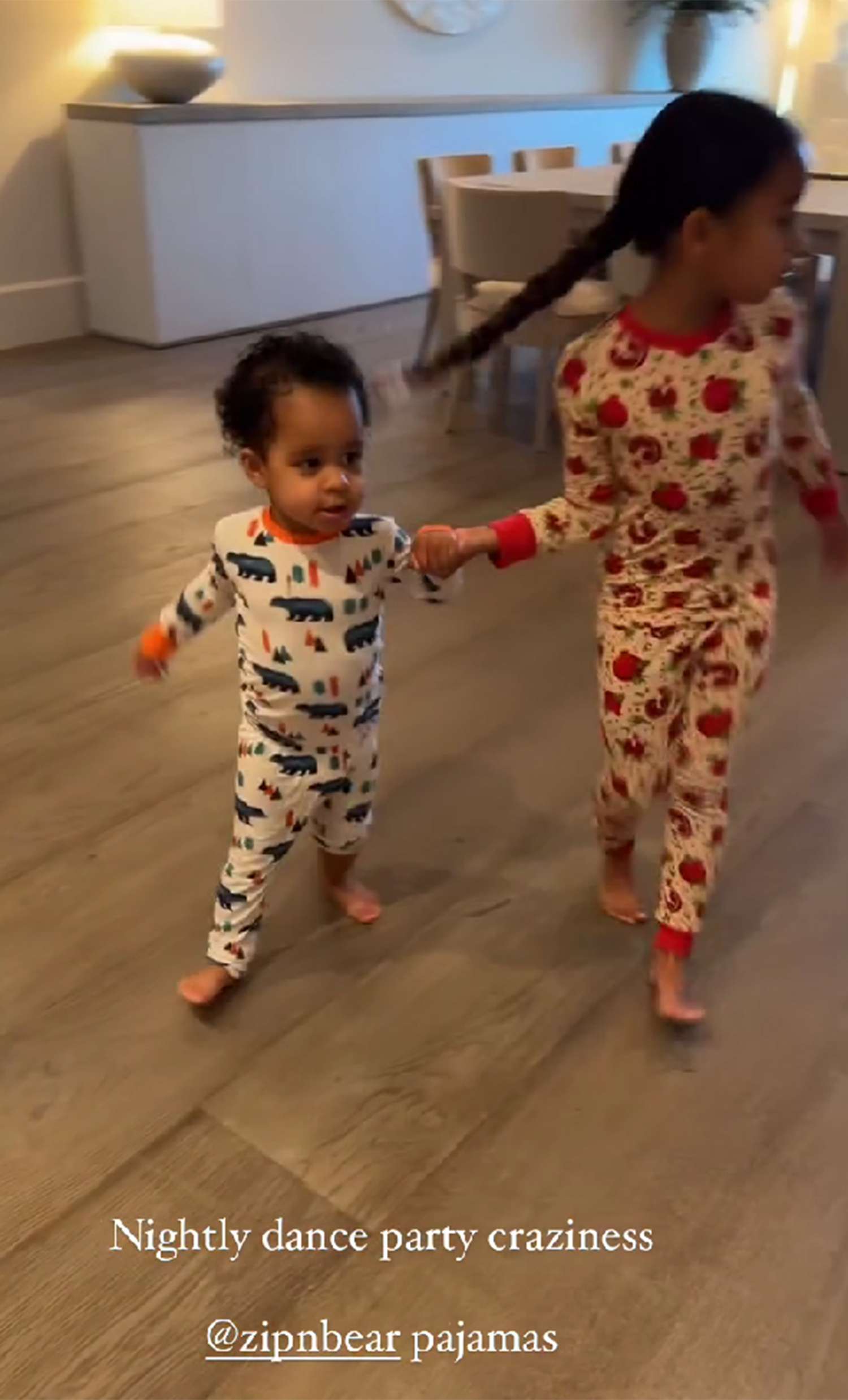 KhloÃ© Kardashian Shares Video of Nighty Dance Party Craziness with Pajama Wearing True, Tatum and Cousin Dream