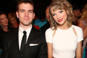 Austin Swift (L) and recording artist Taylor Swift attend the 49th Annual Academy of Country Music Awards