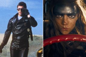 Mel Gibson in 'Mad Max'. ; Anya Taylor-Joy in 'Furiosa'. 
