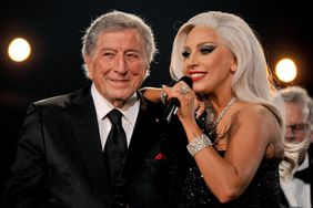 Lady Gaga (R) and Tony Bennett perform onstage during The 57th Annual GRAMMY Awards at the STAPLES Center on February 8, 2015