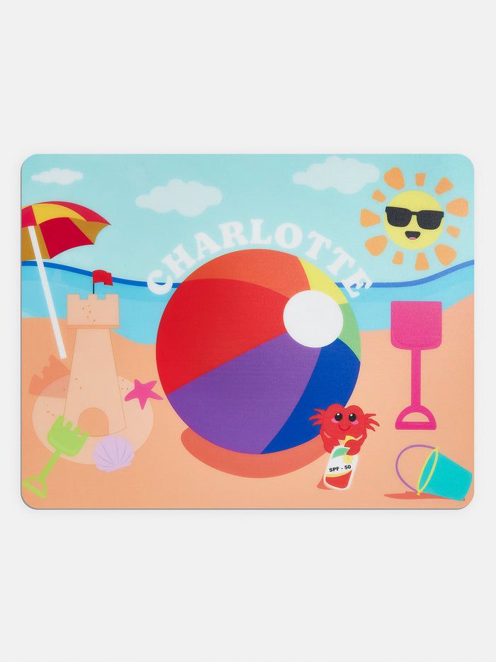Bauble Bar Beach Day Kids' Custom Placemat $30