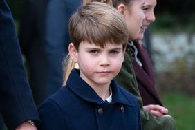 Prince Louis after attending the Christmas Day morning church service at St Mary Magdalene Church