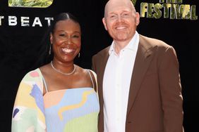Nia Renee Hill and Bill Burr attend the 2022 HARTBEAT Brunch at Goldstein Residence