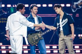 Nick Jonas, Kevin Jonas and Joe Jonas perform onstage during Jonas Brothers 