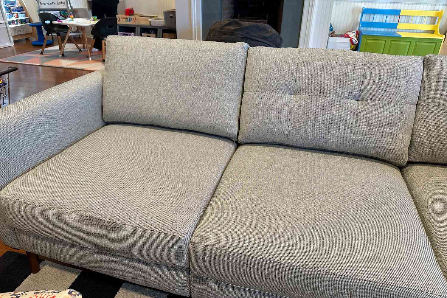 Burrow Block Nomad Sofa displayed in a home 