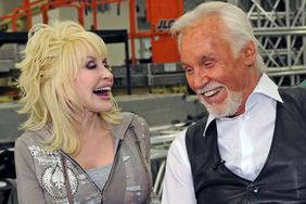 Dolly Parton and Honoree Kenny Rogers Backstage at the Kenny Rogers: The First 50 Years show at the MGM Grand at Foxwoods on April 10, 2010 in Ledyard Center, Connecticut.