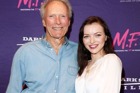 Clint Eastwood and Francesca Fisher-Eastwood at the 'M.F.A' film screening on October 2, 2017. 