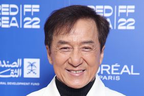 JEDDAH, SAUDI ARABIA - DECEMBER 08: Jackie Chan poses before his "In Conversation" at the Red Sea International Film Festival on December 08, 2022 in Jeddah, Saudi Arabia
